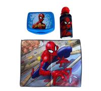 Set Pappa Marvel SPIDERMAN -Portamerenda, Borraccia, Tovaglietta all'Americana