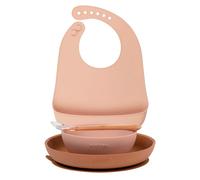 Set Pappa Silicone 4 Pezzi Rosa