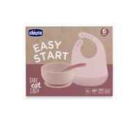 Set pappa silicone rosa 6m+ - chicco