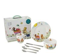 Set Pappa Villeroy & Boch Hungry as a Bear. 4 Posate, Piatto, Ciotola e Tazza