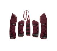 Set paracolpi e paracoda da viaggio con patch in gomma per cavalli Equestro