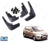 Set Parafanghi 4 Pezzi Insieme Para Schizzi Nero PVC Per Hyundai I10 Type-1 Old