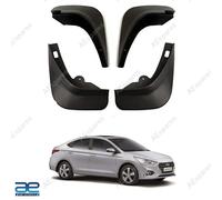 Set Parafanghi 4 Pezzi Nero AEspares Compatibile Con Hyundai New Verna 2018