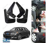 Set Parafanghi 4 Unità Nero In PVC Per Honda Accord Anteriori E Posteriori