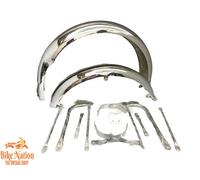 SET PARAFANGHI CROMATI BSA A7 A10 SUPER ROCKET GOLDSTAR & STAYS|Adatto per
