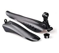 Set parafanghi MTB for bici anteriori e posteriori, for ruote da montagna | plastica nera, sgancio rapido, for protezione impermeabile e dal fango(Blue)