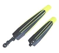 Set parafanghi MTB for bici anteriori e posteriori, for ruote da montagna | plastica nera, sgancio rapido, for protezione impermeabile e dal fango(Yellow)