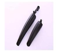 Set parafanghi MTB for bici anteriori e posteriori, for ruote da montagna | plastica nera, sgancio rapido, for protezione impermeabile e dal fango(Black)