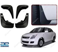 Set Parafanghi Para schizzi 4 Pezzi Nero In PVC Per Suzuki Swift Dzire 2008-2010