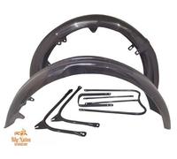SET PARAFANGO ANTERIORE E POSTERIORE ARIEL SQUARE FOUR 1000CC MARRONE + SUPPO...