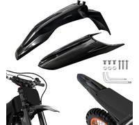 Set parafango anteriore e posteriore per moto da cross elettrica Tuttio Soleil 01, compatibile con modello in fibra di carbonio per tutti i fuoristrada (nero)