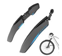 Set Parafango Bici - Anteriore 49cm & Posteriore 56cm | Kit Parafanghi Compatibile 24/26/27,5 Pollici | Pneumatici Bicicletta | Clip-On, Strada E Città per Protezione Fango E Pedalata