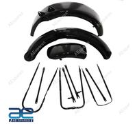 Set parafango parafango con kit staffe anteriore e posteriore vernice nera pe...