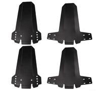 Set parafango pieghevole ultraleggero per mountain bike DH Off-Road, in PP anteriore e posteriore, con deflettori regolabili in 3 direzioni (anteriore 237 x 154 mm, posteriore 237 x 242 mm) (nero)