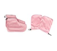 Set Paraffina per Mani e Piedi in Cotone, 2 Paia, Rosa