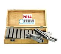 Set parallele FERVI P014 in acciaio temprate e rettificate per morsa fresa 28pz