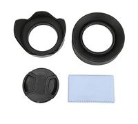 Set Paraluce in Gomma da 58 Mm Paraluce Pieghevole a Forma di Fiore di Tulipano, Copriobiettivo con Pizzico Centrale, Panno in Microfibra, vestibilità Perfetta, Elimina (67 mm)