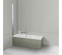 Set parete vasca Oltens Sela 23202100, vasca da bagno rettangolare Oltens Langfoss 10001900