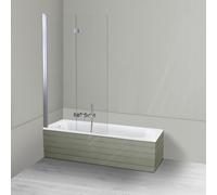 Set parete vasca Oltens Sela 23202100, vasca da bagno rettangolare Oltens Lykke 10010000