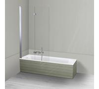 Set parete vasca Oltens Sela 23202100, vasca da bagno rettangolare Oltens Lykke 10011000