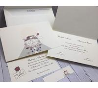 Set partecipazioni Nozze Personalizzate inviti Matrimonio BUONANNO cod. C009 (30)