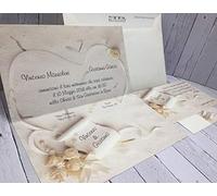 Set partecipazioni Nozze Personalizzate inviti Matrimonio BUONANNO cod. D009 (30)