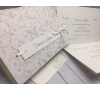 Set partecipazioni Nozze Personalizzate inviti Matrimonio BUONANNO cod. M002 (70)