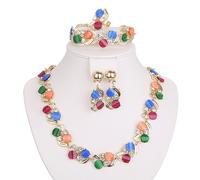 set parure classico COLLANA bracciale Orecchini anello - bigiotteria da donna