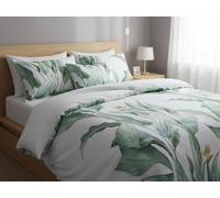 Set Parure Copripiumino Microfibra Matrimoniale Chiusura con 6 Bottoni 250x200CM