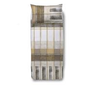 Set Parure Copripiumino Singola Flanella di Cotone Happidea Rucola