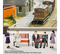 Set passeggeri modellini figure paesaggi esterni manuale colorazione design real