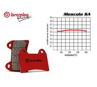 SET PASTIGLIE FRENO ANTERIORE PINZA SINISTRA BREMBO PER SUZUKI GSR 750 2011-2016