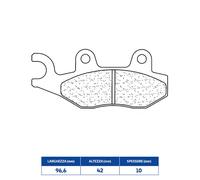 PASTIGLIE FRENO ANT CL BRAKES 2288A3+ TRIUMPH TIGER (T409) 900 1993 1998