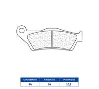 PASTIGLIE FRENO POST CL BRAKES 2900RX3 BMW R RT (K26) 1200 2005 2013