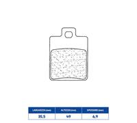 SET PASTIGLIE FRENO RAKES 3043MSC GILERA 50 DNA 05/07