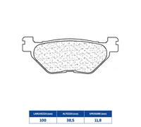 SET PASTIGLIE FRENO RAKES 3061MSC YAMAHA 500 XP T-Max 01/03