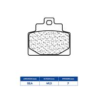 SET PASTIGLIE FRENO RAKES 3109MSC PIAGGIO 300 MP3 HPE E4 ABS - SPORT 19/20