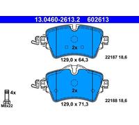 Set pastiglie freno, freno a disco ATE 13.0460-2613.2 (1set-1pcs)