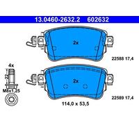 Set pastiglie freno, freno a disco ATE 13.0460-2632.2