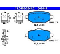 Set pastiglie freno, freno a disco ATE 13.0460-2644.2