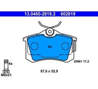 Set pastiglie freno, freno a disco ATE 13.0460-2819.2 (1 set-1 pezzo)