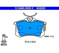 Set pastiglie freno, freno a disco ATE 13.0460-2820.2