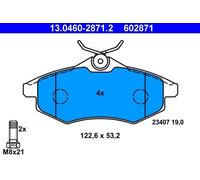 Set pastiglie freno, freno a disco ATE 13.0460-2871.2 (1 set-1 pezzo)