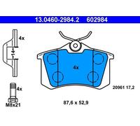 Set pastiglie freno, freno a disco ATE 13.0460-2984.2 (1 set-1 pezzo)