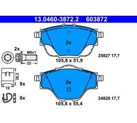 Set pastiglie freno, freno a disco ATE 13.0460-3872.2 (1 set-1 pezzo)