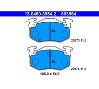 Set pastiglie freno, freno a disco ATE 13.0460-3954.2 (1set-1pcs)