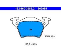Set pastiglie freno, freno a disco ATE 13.0460-3985.2