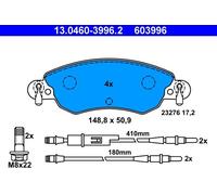 Set pastiglie freno, freno a disco ATE 13.0460-3996.2 (1 set-1 pezzo)
