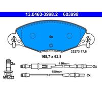 Set pastiglie freno, freno a disco ATE 13.0460-3998.2 (1 set-1 pezzo)