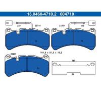 Set pastiglie freno, freno a disco ATE 13.0460-4710.2 per GIULIA 2.9 2019-